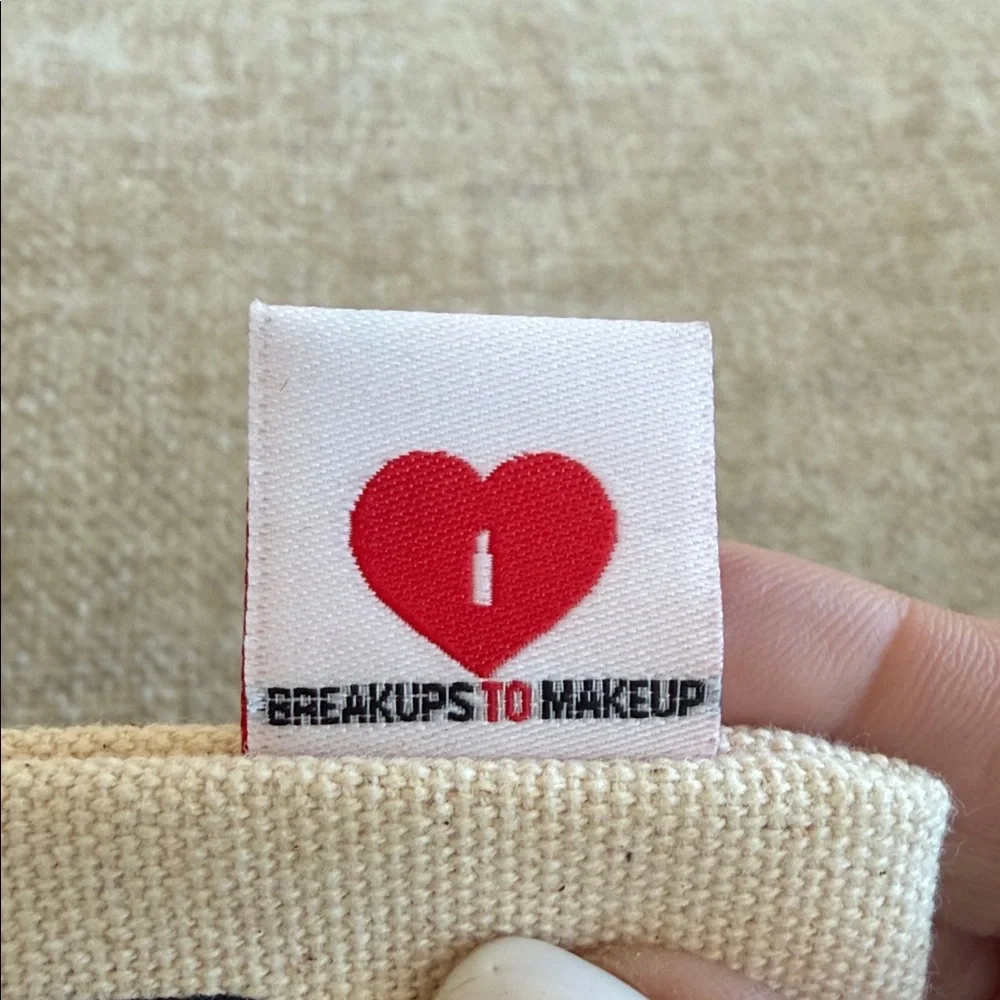 NWOT Sephora Canvas Makeup Pouch with Lipstick Design